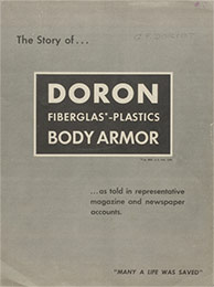 The Story of Doron Fiberglas*-Plastics Body Armor. Box 4. Georges F. Doriot Papers. Manuscript Division, Library of Congress, Washington, D.C.