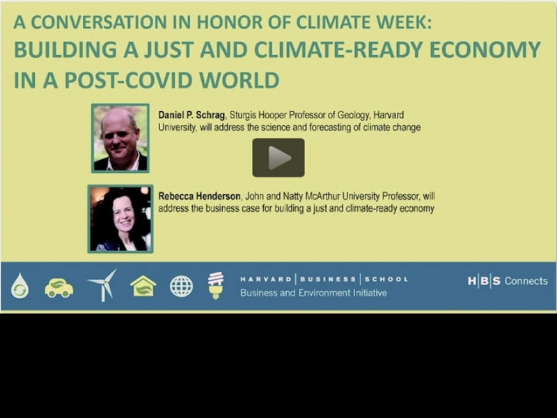 Building a Just and Climate-Ready Economy in a Post-COVID World