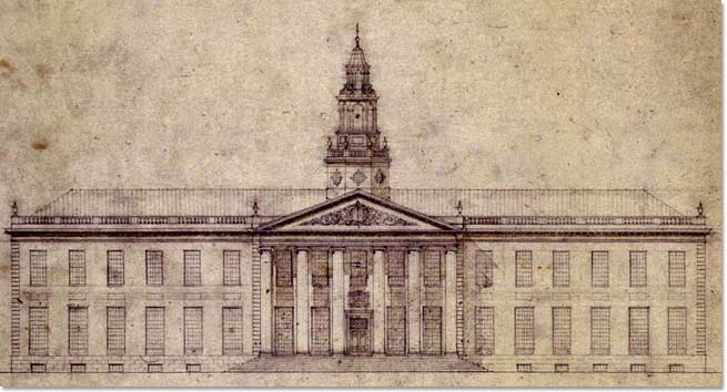 Baker Library (front view with Cupola), McKim, Mead & White.