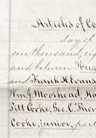 Articles of Copartnership for founding of Jay Cooke, McCulloch & Co, London. January 1873. Jay Cooke & Co. Records, 1832-1915, Baker Library Historical Collections.