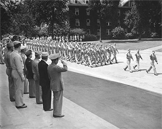 Quartermaster Advanced ROTC, 1942. HBS Archives Photograph Collection: Wartime Schools. HBS Archives, Baker Library, Harvard Business School.