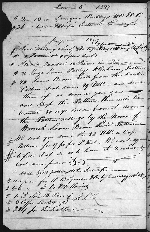 January 1827 - Manuscript Page