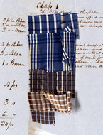 Silk Samples, ca. 1850. Heard Family Business Records. Harvard Business School.