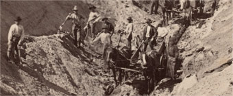 F. Hay Haynes. The Big Cut, ca. 1880. Henry Villard Business Papers, Baker Library Historical Collections. olvwork360950