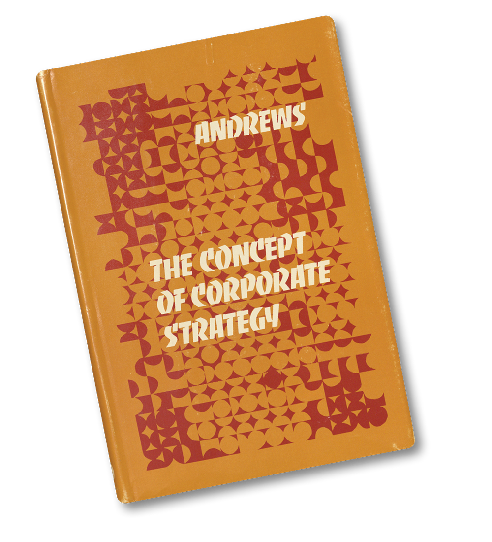 Orange and red cover of The Concept of Corporate Strategy.