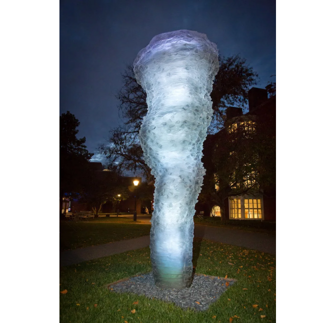 A sculpture by the artist Ursula von Rydingsvard