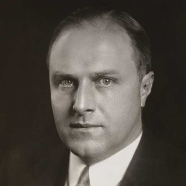 Black and white portrait of Clinton P. Biddle.