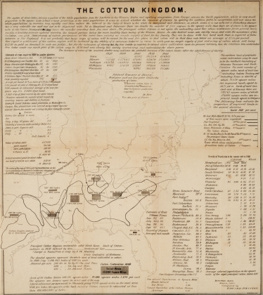 'The Cotton Kingdom, 1863.' The Future Supply of Cotton. Boston: Crosby and Nichols, 1864. Baker Library, Harvard Business School.