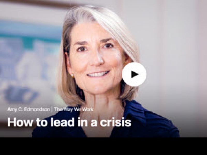 How to Lead in a Crisis