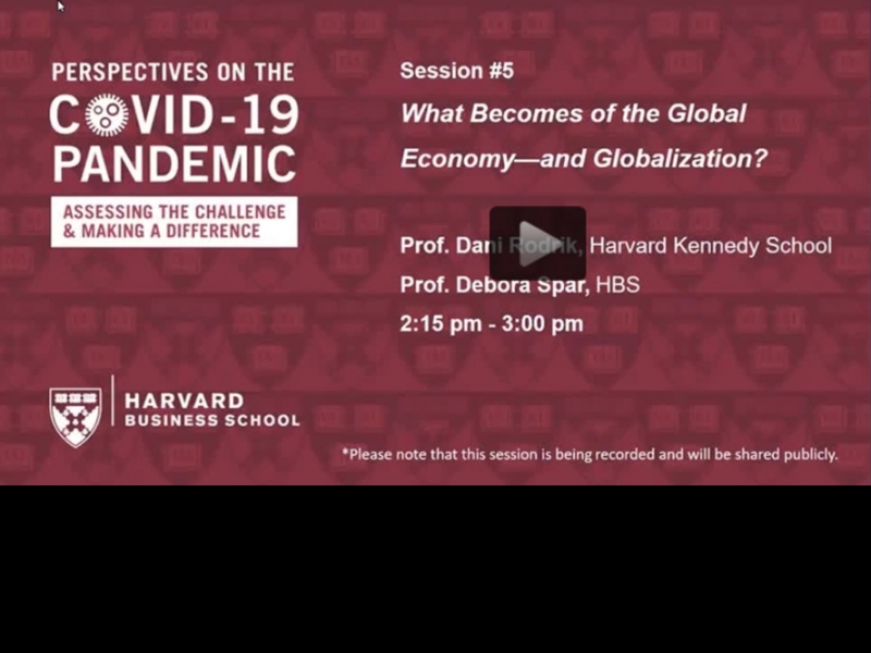 Economic And Financial Impacts Coronavirus Covid 19 Baker Library Bloomberg Center Harvard Business School